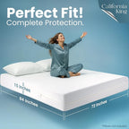 Utopia Bedding Mattress Protector Zippered California King Size, 100% - Image 3