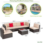 Vongrasig 8 Pieces Patio Furniture Set - Image 4