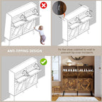 Nicetree Shoe Cabinet Storage for Entryway, Freestanding Shoe Storage Cabinet - Image 7