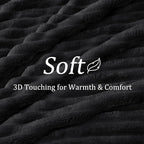 BEDELITE Ribbed Fleece Throw Blanket - Image 4
