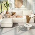 Vesgantti 108" Modular Cloud Couch, Deep Seat Sectional Sofa by Vesgantti