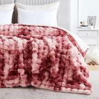 60x80 Inches Ultra-Soft Fuzzy Faux Fur Plush Twin Size Blanket - Image 7