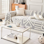 VClife Boho Couch Cover for Pet, Reversible Checkered Plaid Sofa Slipcover - Image 7