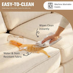 JAMFLY Couches for Living Room, 3-Seat Reversible Sectional Sofa - Image 9