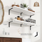 Fun Memories Deep Floating Shelves, 32W x 8D Floating Shelves Set of 2 - Image 3