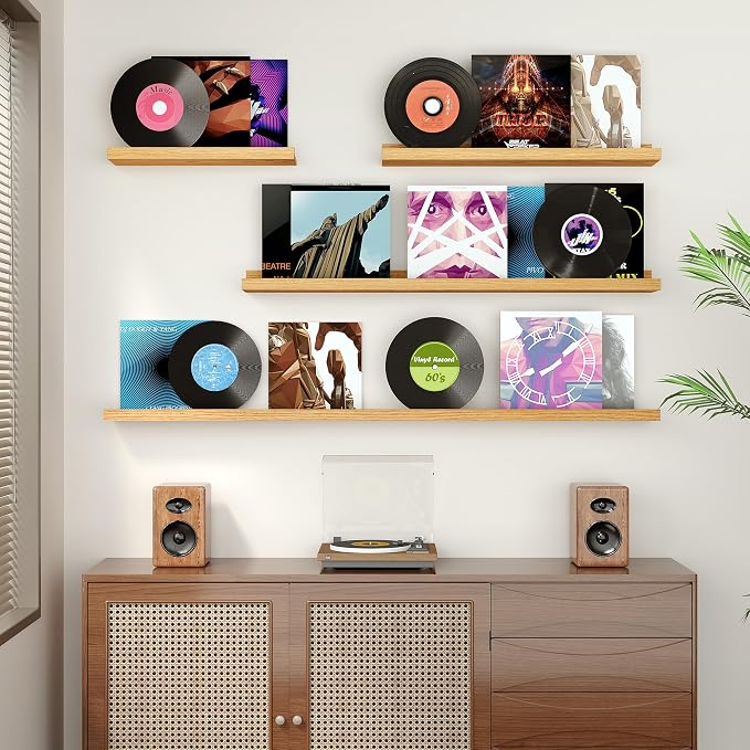 Floating Shelves for Wall, 24 inch Wood Floating Shelves Set of 2, Picture - Image 5