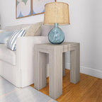Plank+Beam Modern Rectangular Side Table, Slim Side Table by PlankBeam