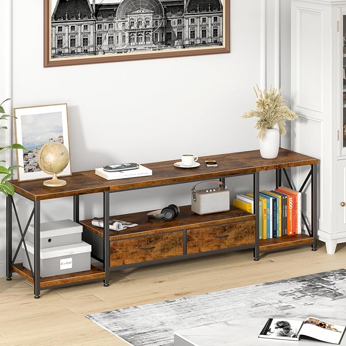 GYIIYUO TV Stand with Fabric Drawers - Image 8