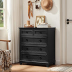 Joaxswe Farmhouse 5 Drawer Dresser - Image 8