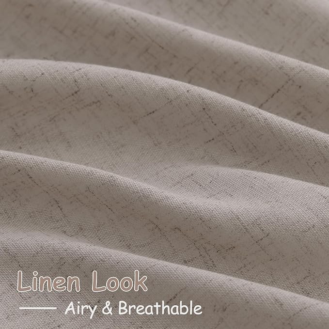 Stone Beige Curtains 63 Inch Length - Image 4