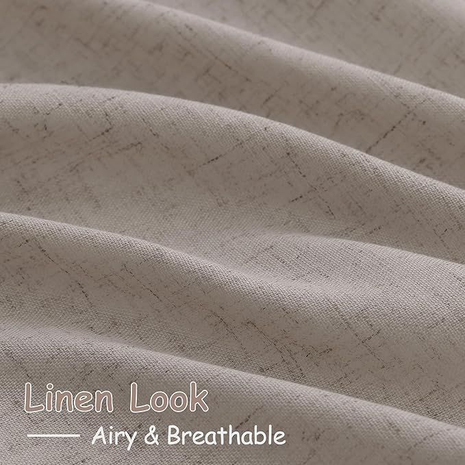 Stone Beige Curtains 90 Inches Long - Image 4