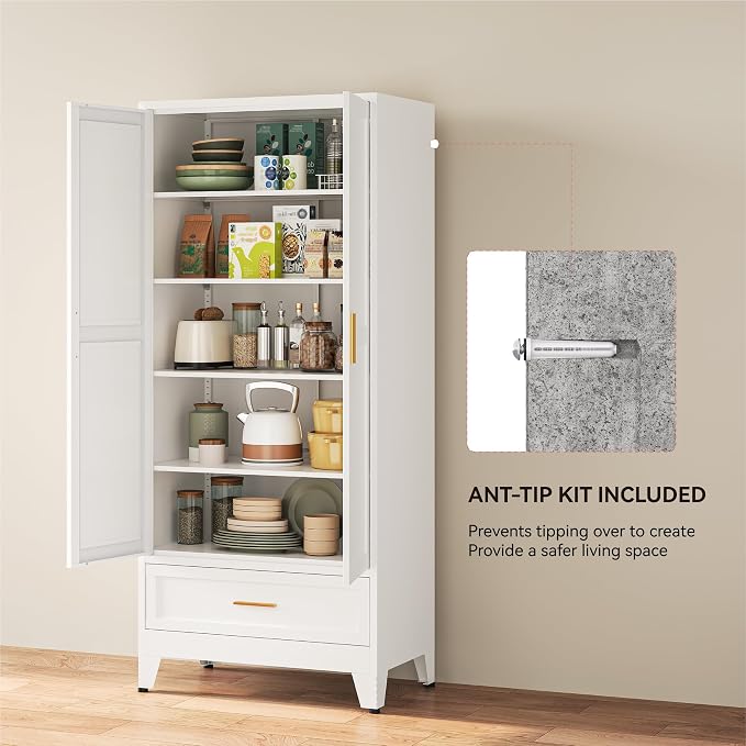 YAUWOH 71''Tall Kitchen Pantry Cabinet - Image 6