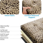 AmasSmile Storage Ottoman Folding Foot Rest Stool - Image 7