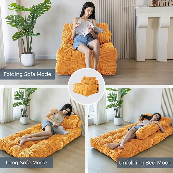 MAXYOYO Folding Sofa Bed, Convertible Sleeper Chair - Image 3