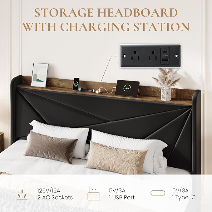 SHA CERLIN King Size Bed Frame - Image 4