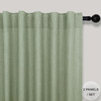 Light Sage Curtains 72 Inch Length - Image 2