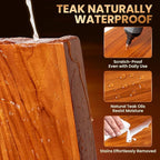 32 Inch Teak Floating Shelves Set of 2 - Image 4