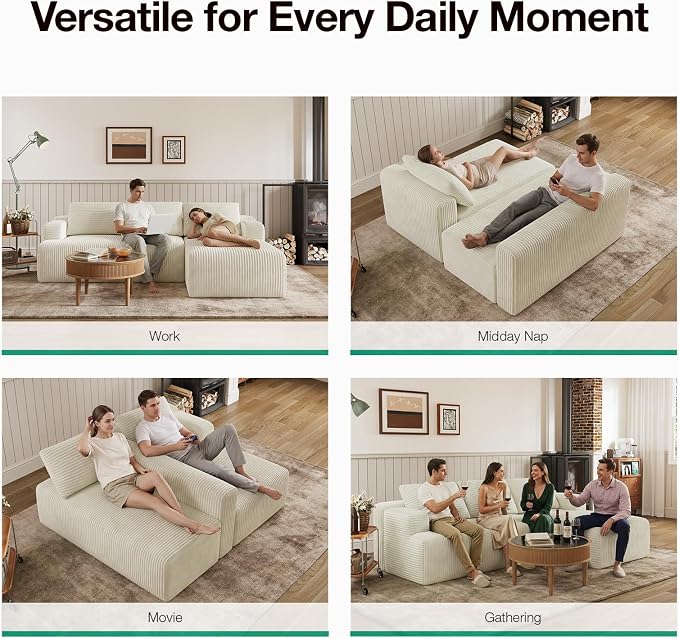 Novilla L-Shape Sectional Couches - Image 19