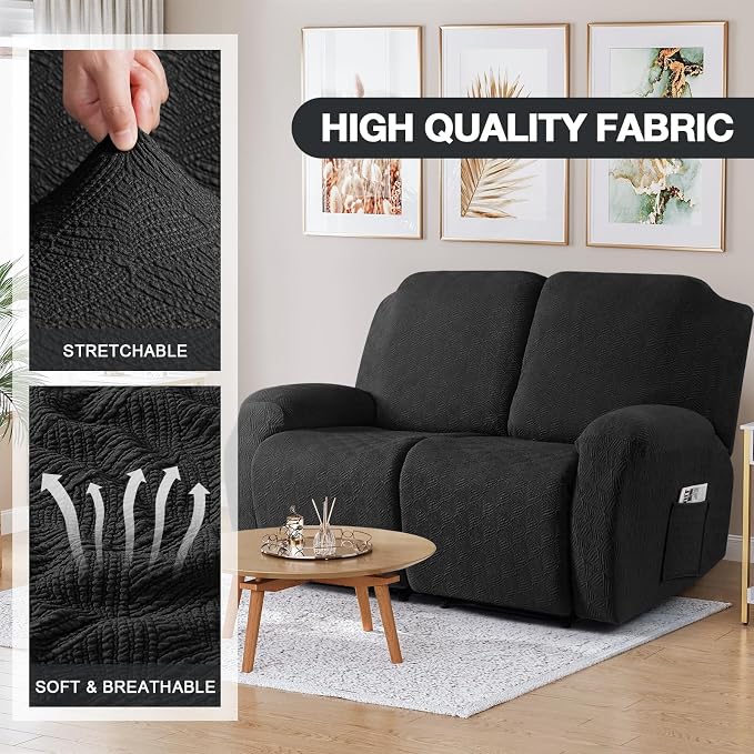 Timeles Extra Wide Recliner Loveseat Covers Oversized Reclining Couch Covers - Image 2