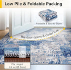 RELEANY Washable Runner 3'x6' Abstract Area Rug - Image 6