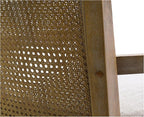 Madison Park Bar Stool with Rattan Back, Wood Counter Height Barstools - Image 12