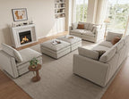 97" Modular Sectional Sofa, L Shaped Cloud Couches - Image 7