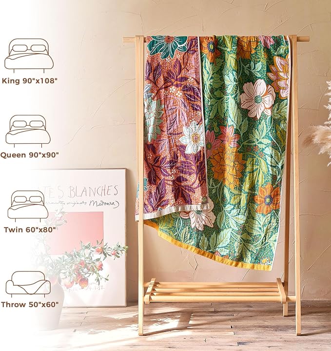 LUTBM Boho Throw Blanket for Couch Sofa Chair Summer Cotton Blankets for - Image 5