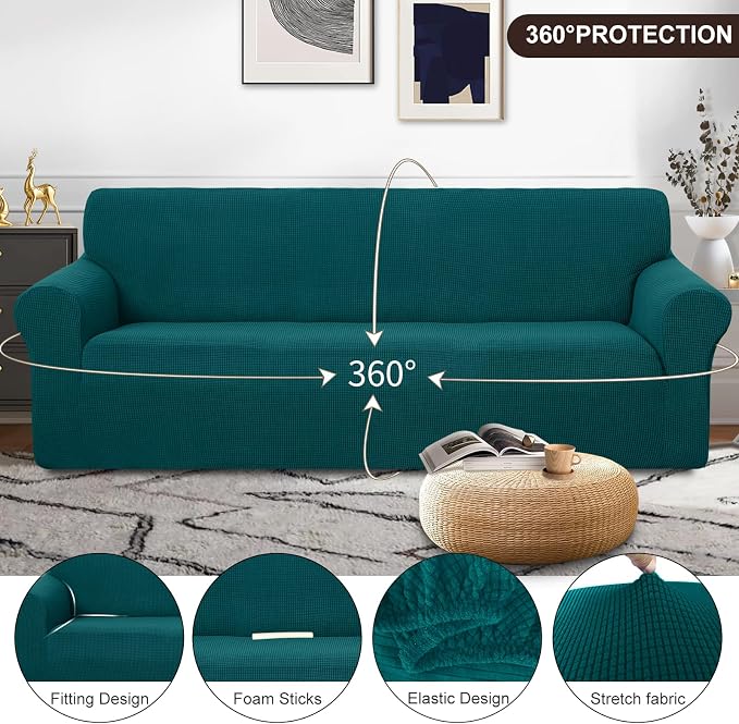 U-NICE HOME Oversized Stretch Couch Cover Slipcover, 1-Piece Sofa cover - Image 3