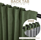 Faux Linen Total Blackout Curtains - Image 3