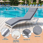 Patelai 2 Set Outdoor Chaise Lounge Cushions - Image 3