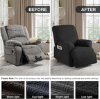 Timeles Recliner Covers Recliner Chair Covers Reclining Couch Covers Sofa - Image 4