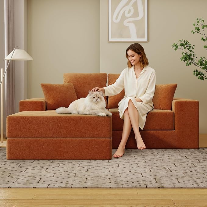 Cloud Modular Sectional Sofa, Comfy Boneless Couch - Image 6