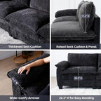 mestyl Modular Sectional Sofa Comfy Cloud Couch, U Shaped 3 Deep Seat Sofa Couch - Image 5
