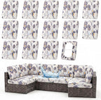 Waterproof Outdoor Cushion Covers, Stretch Patio Slipcovers | UV Resistant by hyha