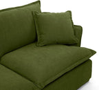 2 Seat with Ottoman L Shape Modular Sectional Couch Sofa - Image 6