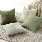 MIULEE Summer Light Green Decorative Throw Pillow Covers 18x18 Inch Set of 4 - Image 7