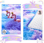 4x6 Tie-Dyed Blue Purple Pink Fluffy Area Rug Non-Slip - Image 5