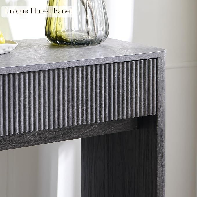 OKD 63" Fluted Console Table for Entryway, Modern Entryway Table - Image 7