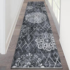 HEBE Hallway Runner Rug 2'x8', Washable Non Slip Kitchen Rug Runner | Soft Boho by HEBE