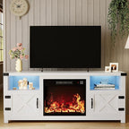YESHOMY LED Fireplace TV Stand by SearchallYESHOMY