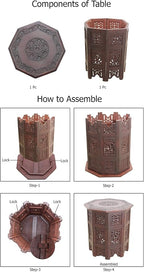 COTTON CRAFT Solid Wood Accent End Table - Image 9