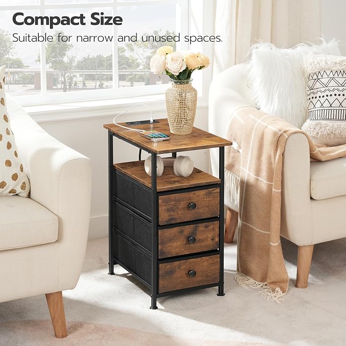HOOBRO End Table, Narrow Side Table - Image 6