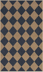 Lahome Checkered Easy Jute 3x5 Outdoor Rug, Washable Rugs - Image 7