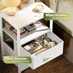Huuger Night Stand Set of 2, Nightstand - Image 5