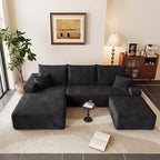 95" Cloud Sectional Couch U-Shaped Chaise - Image 6