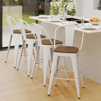 Andeworld Metal Bar Stools Set of 4, 30 inch Bar Height Barstools - Image 5