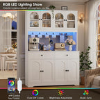 HIFIT 71" LED Kitchen Pantry Cabinet - Image 4