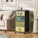 Furnulem 4 Drawer Dresser, Vertical Nightstand - Image 5