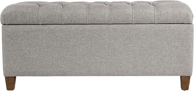 Homepop Home Decor Tufted Ainsley Button Storage Ottoman Bench by HomePop