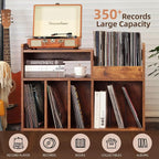 Record Player Stand, Large Record Player Table Cabinet - Image 2
